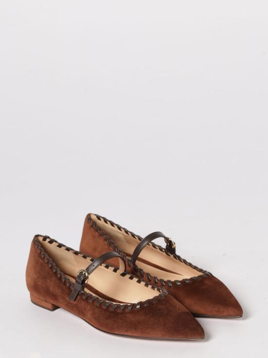 26SS 지안비토로시 플랫 슈즈 G9563685RICXCN BRMK Brown - GIANVITO ROSSI