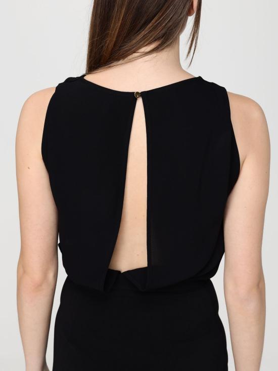 26SS 엘리자베타프랜치 롱 원피스 AB91561E2 110 Black - ELISABETTA FRANCHI