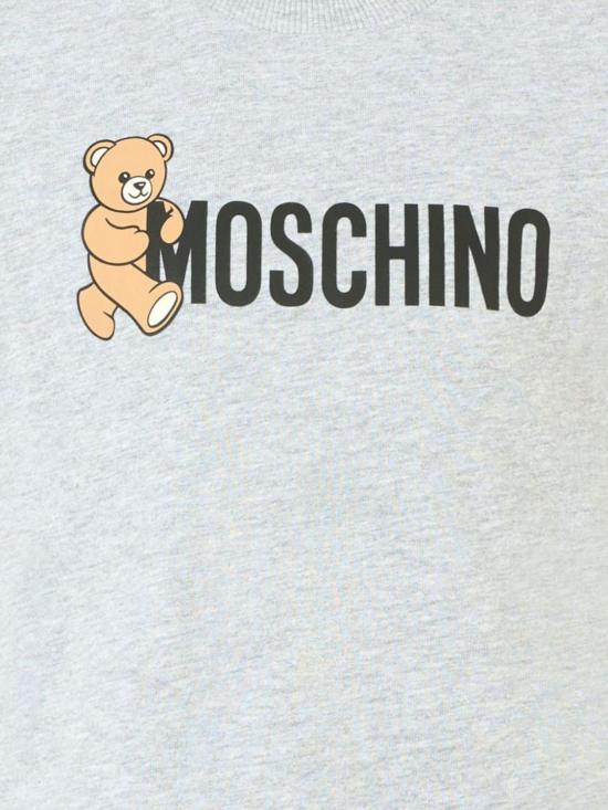 25FW [키즈] 모스키노 티셔츠 HPM058LAA34 60901 Grey 1 - MOSCHINO
