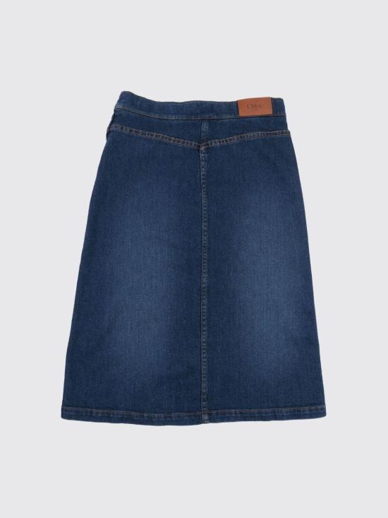 25FW [키즈] 끌로에 스커트 C20623 Z10 Blue - CHLOE