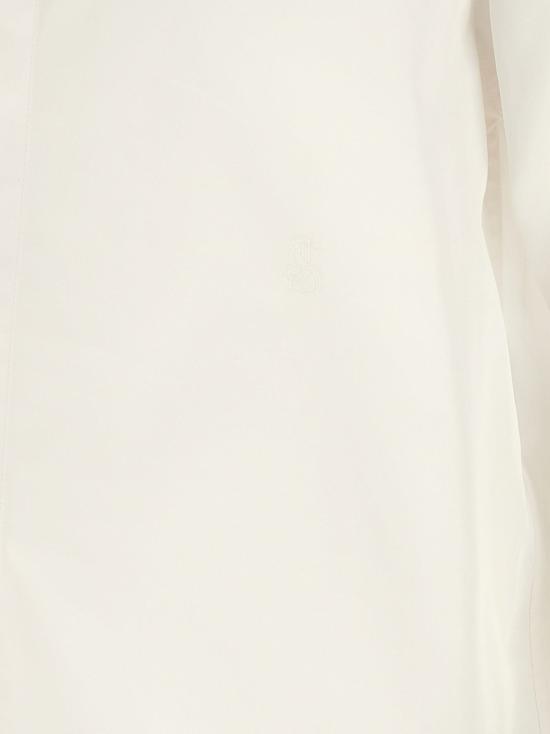  질샌더 반팔 셔츠 질 샌더 로고 자수 셔츠 (화이트) - JIL SANDER
