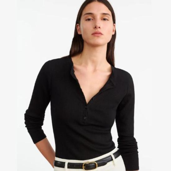  닐리로탄 긴팔 티셔츠 닐리 로탄 조던 헨리 티