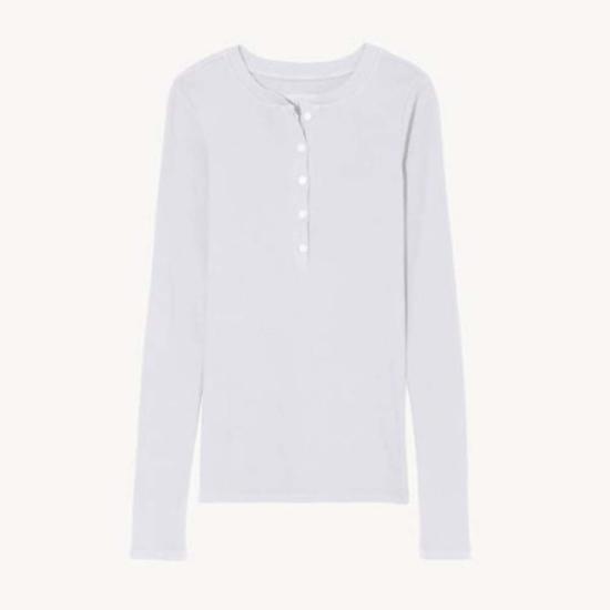  닐리로탄 긴팔 티셔츠 닐리 로탄 조던 헨리 티 - NILI LOTAN