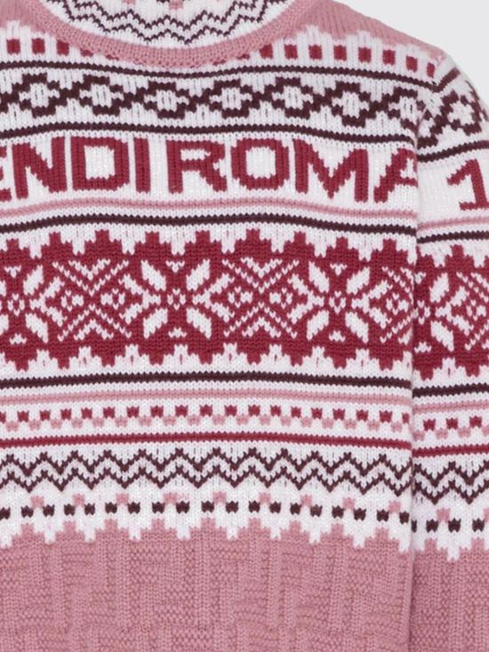 25FW [키즈] 펜디 풀오버 JFG235AYMS F1T6P Pink - FENDI