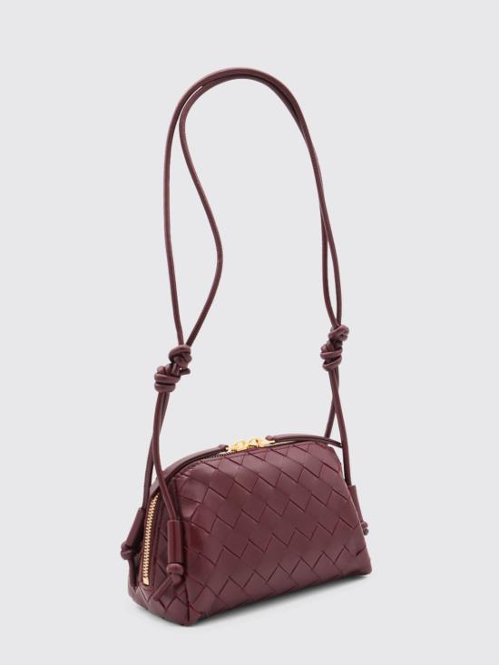 25FW 보테가베네타 인트레치아토 콘서트 파우치 794258VCPP1 2247 Burgundy - BOTTEGA VENETA