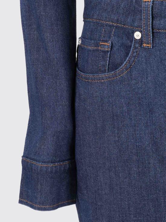 25FW 세븐포올맨카인드 롱 원피스 7UL40R70 1A9 Blue - 7 FOR ALL MANKIND