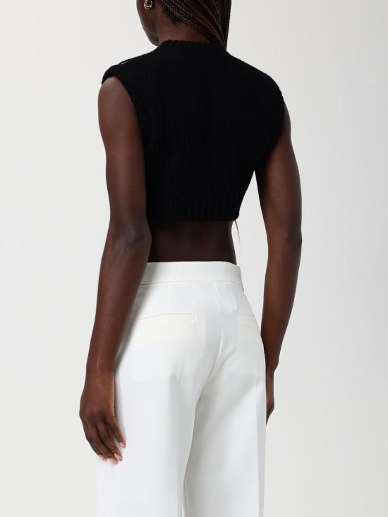 26SS 막스마라 민소매 티셔츠 2611361483600 001 Black - MAX MARA