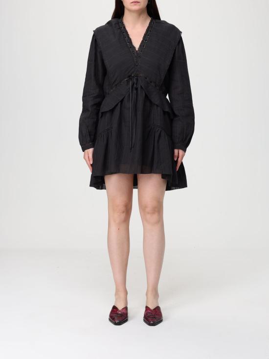 26SS 이자벨마랑에뚜왈 롱 원피스 RO0974FAD1J11E 01BK Black