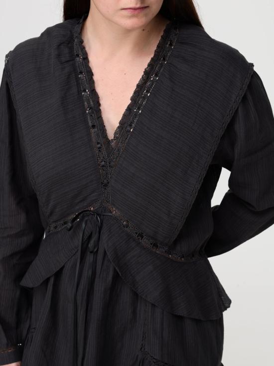 26SS 이자벨마랑에뚜왈 롱 원피스 RO0974FAD1J11E 01BK Black - ISABEL MARANT ETOILE