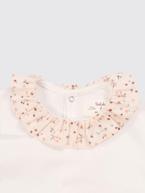 25FW [키즈] 테디 앤 미노우 오버롤 A25TMB0002M0115 1010 White - TEDDY & MINOU