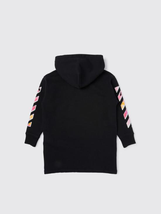 25FW [키즈] 오프화이트 원피스 OGDF003F25FLE001 1084 Black - OFF WHITE