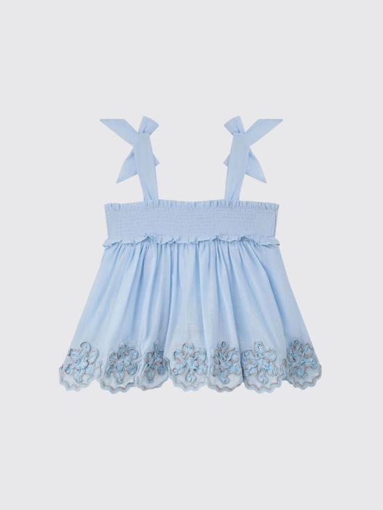 25FW [키즈] 짐머만 티셔츠 3939TSS255 DTBM Blue - ZIMMERMANN