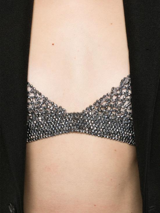  골든구스 민소매 티셔츠 골든 구스 자수 탑 탱크탑 그레이 - GOLDEN GOOSE