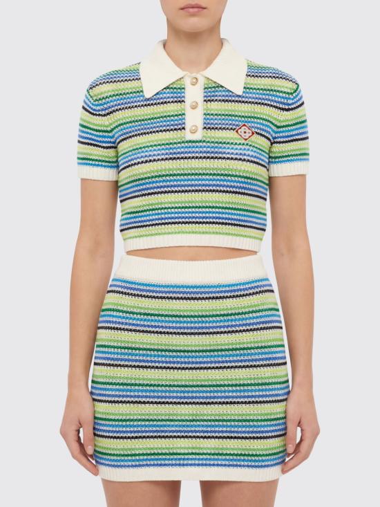 26SS 카사블랑카 폴로 티셔츠 WSP26KW1362 01 Green