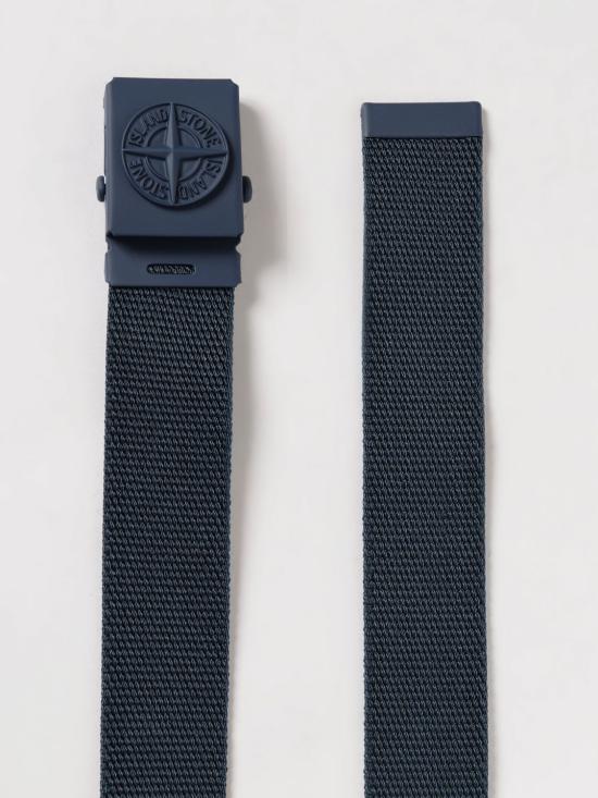 26SS [키즈] 스톤 아일랜드 가죽 벨트 9300001S0061 V0020 Blue - STONE ISLAND