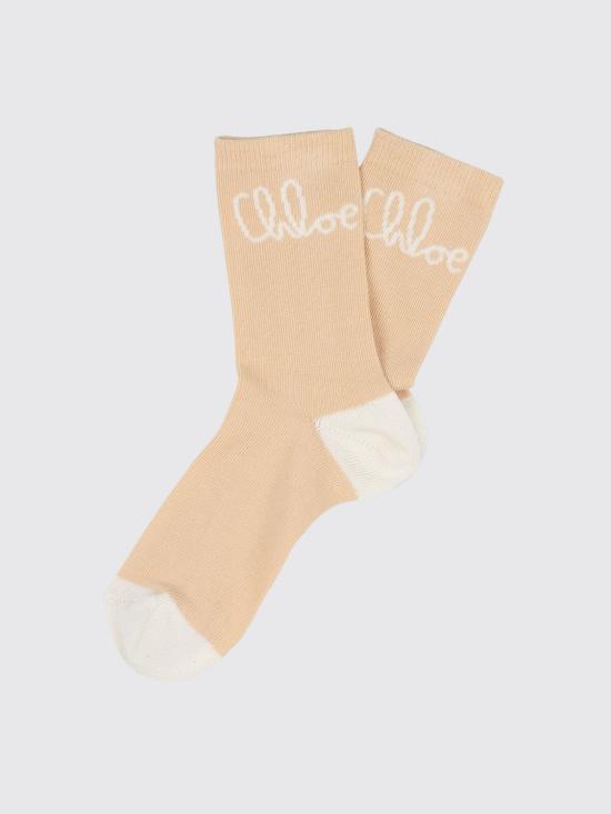 25FW [키즈] 끌로에 발목 양말 C20691 257 Beige - CHLOE
