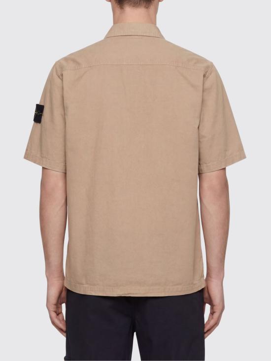 26SS 스톤 아일랜드 반팔 셔츠 1200031S00WN V019A Beige - STONE ISLAND