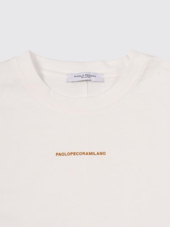 25FW [키즈] 파올로페코라 티셔츠 PP4139 GE CA White - PAOLO PECORA