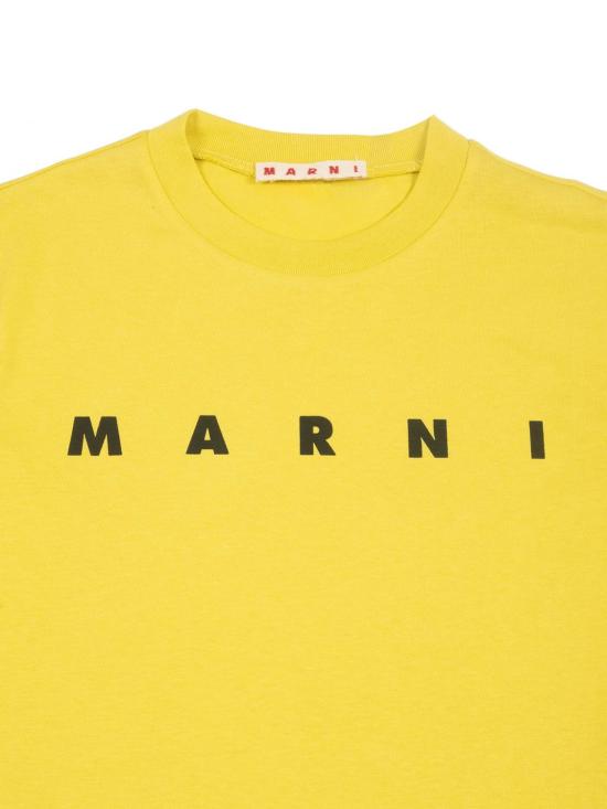25FW [키즈] 마르니 티셔츠 M01601M00RF 0M222 Yellow - MARNI
