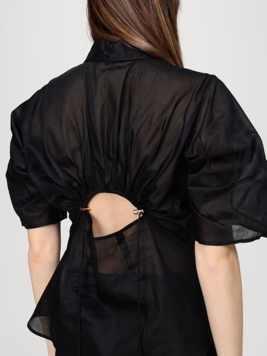 26SS 엘리자베타프랜치 셔츠 CA11961E2 110 Black - ELISABETTA FRANCHI