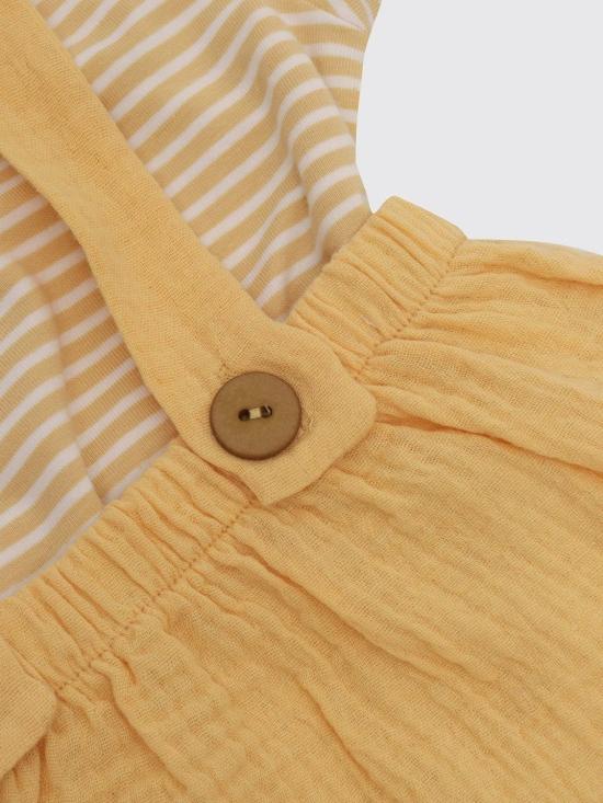 25FW [키즈] 테디 앤 미노우 오버롤 E25CP066C0070 2424 Yellow - TEDDY & MINOU