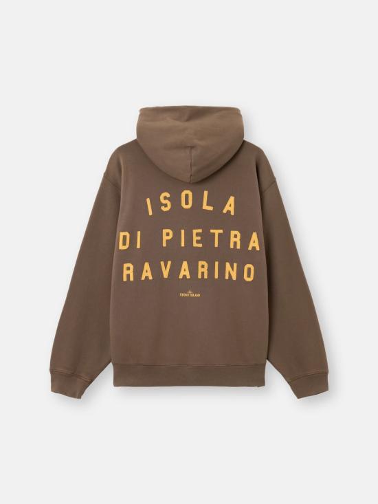 26SS 스톤 아일랜드 후드 티셔츠 6100002S0288V007C Brown - STONE ISLAND