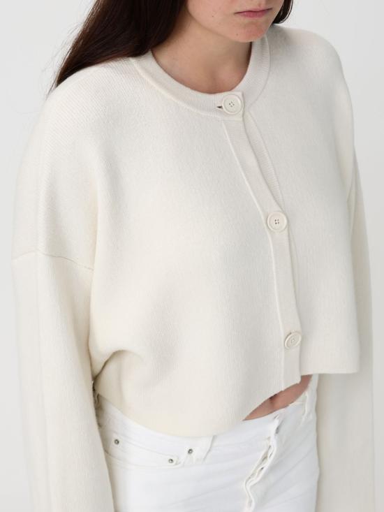 26SS 토템 스웨터 262WRT0742YA0278 106 White - TOTEME