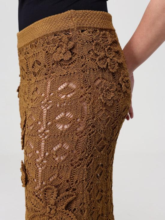 26SS 핑코 롱 스커트 106861A3B8 L25 Brown - PINKO