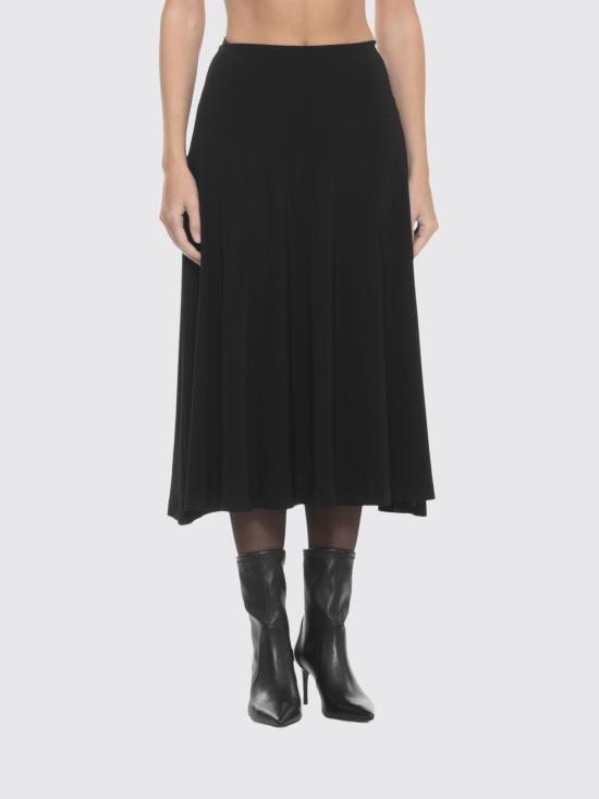 25FW 노마카말리 미디 스커트 KK329SPL014 001 Black