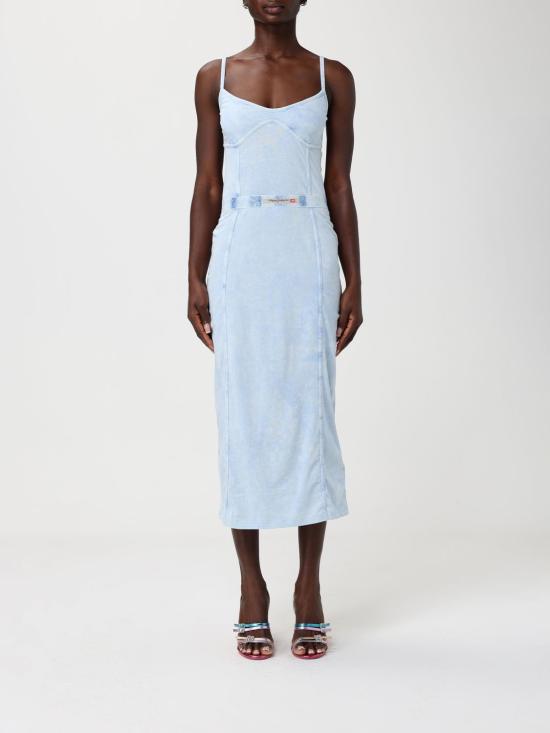 26SS 디젤 롱 원피스 A183580KIBY 01C Gnawed Blue