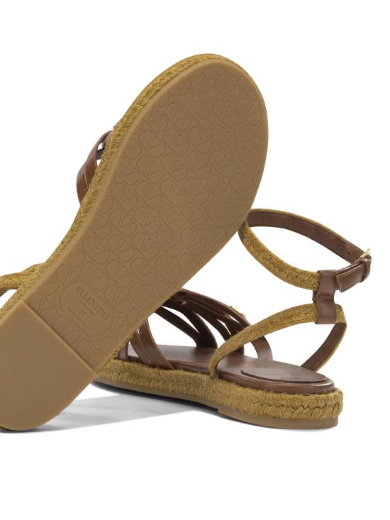 26SS 발렌티노 가라바니 샌들 8W2S0NZ9RLEBRA Brown - VALENTINO GARAVANI