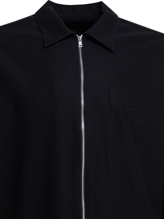 26SS 프라다 긴팔 셔츠 SC85519AMF0002 S OOO Black - PRADA