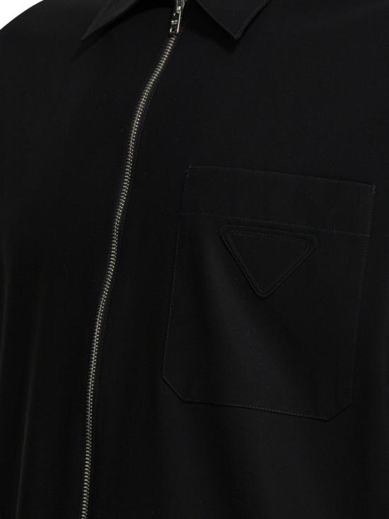 26SS 프라다 긴팔 셔츠 SC85519AMF0002 S OOO Black - PRADA