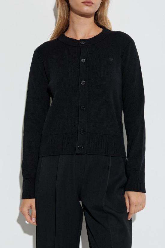  아미 가디건 알렉상드르 마티우시 울  블랙 - AMI