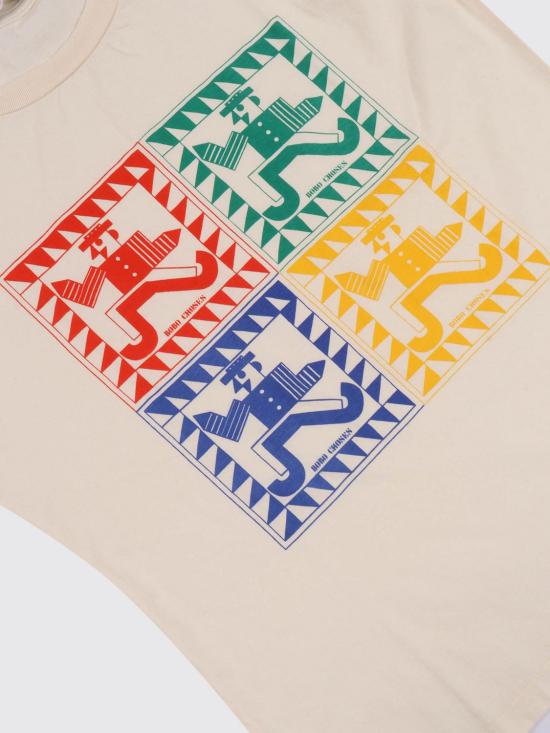 25FW [키즈] 보보쇼즈 티셔츠 225AC020 199 White - BOBO CHOSES