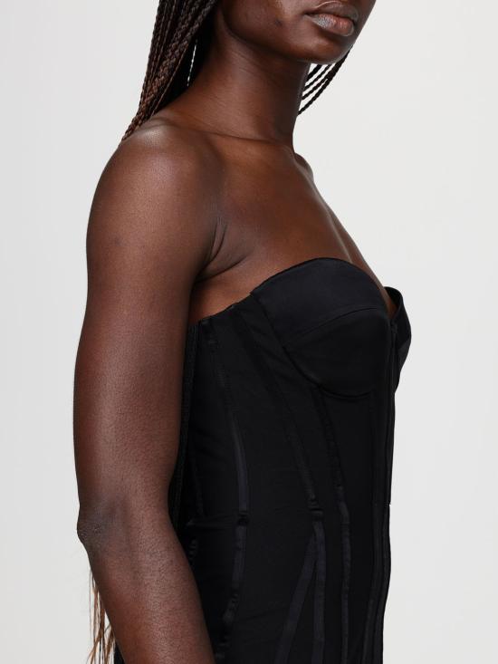 26SS 엘리자베타프랜치 롱 원피스 ABR3762E2 110 Black - ELISABETTA FRANCHI