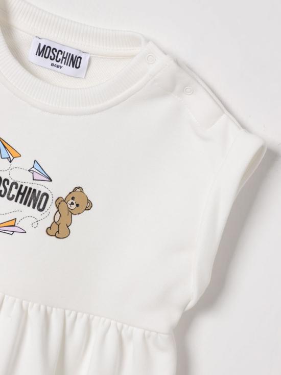 26SS [키즈] 모스키노 원피스 MDV0DFLCA86 10063 White - MOSCHINO