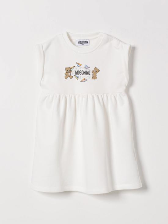 26SS [키즈] 모스키노 원피스 MDV0DFLCA86 10063 White