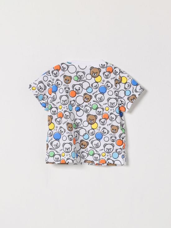 26SS [키즈] 모스키노 티셔츠 MUM04RLAB5A 83680 White - MOSCHINO