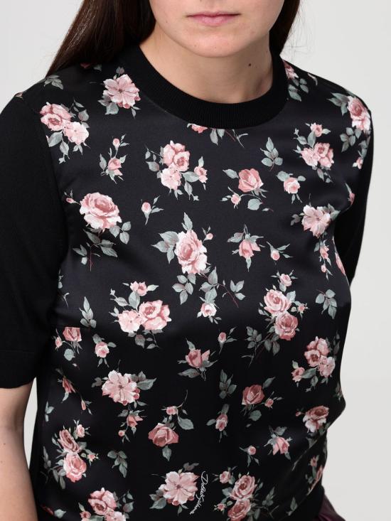 26SS 돌체앤가바나 반팔 티셔츠 FXXBATJBSOP HN5XQ Black - DOLCE & GABBANA