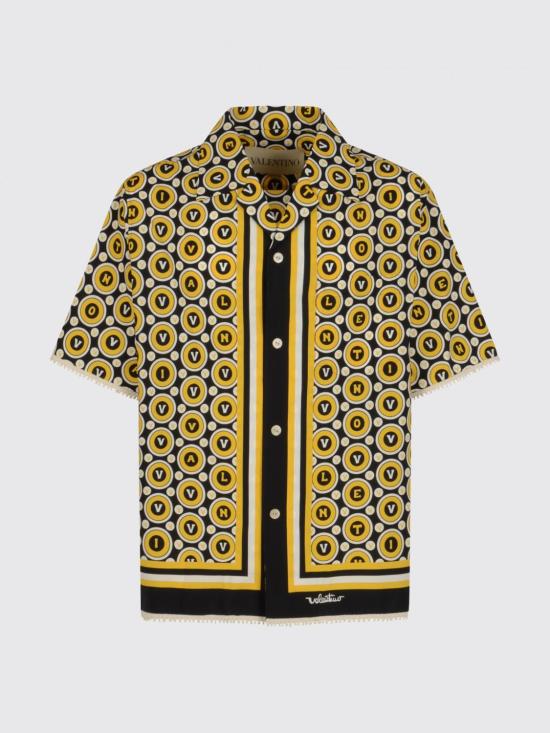 25FW 발렌티노 가라바니 반팔 셔츠 7V3AA111AYQ CLP Yellow