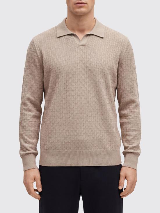 26SS 보스 폴로 티셔츠 50555201 255 Beige