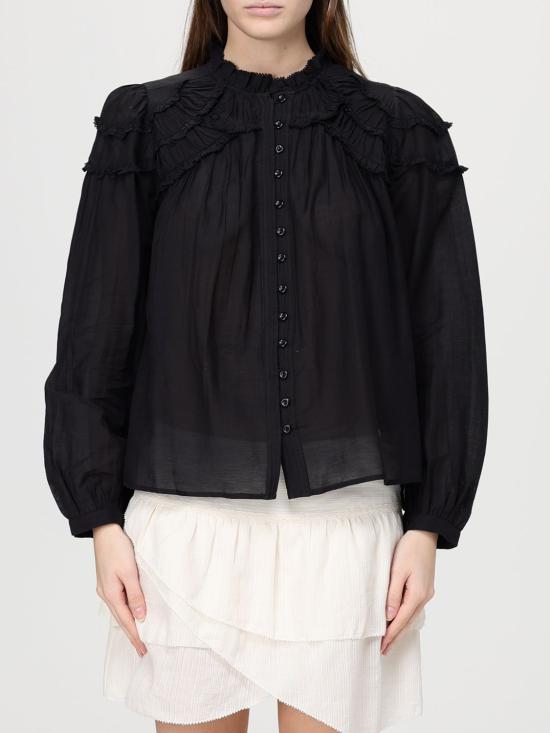 26SS 이자벨마랑에뚜왈 셔츠 HT0681FBB3J04E 01BK Black