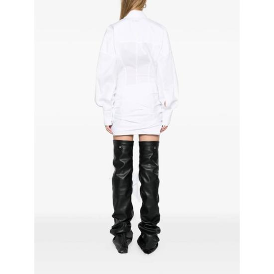  디 아티코 숏 원피스 아티코 드레스 화이트 - THE ATTICO