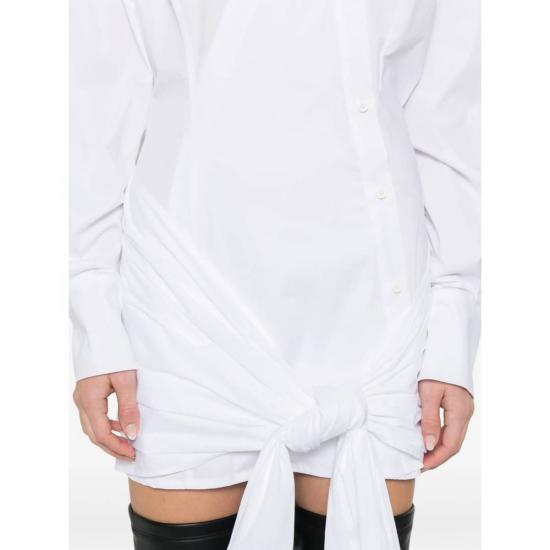  디 아티코 숏 원피스 아티코 드레스 화이트 - THE ATTICO