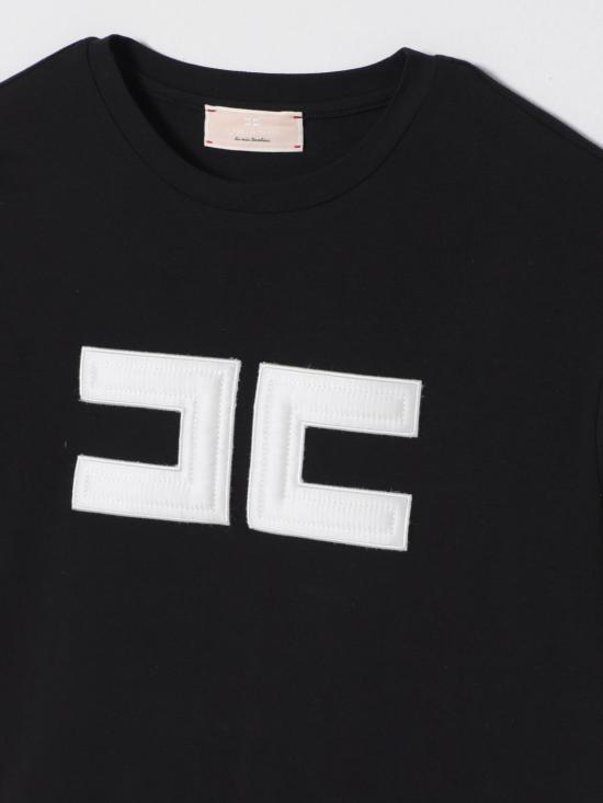 26SS [키즈] 엘리자베타프랜치 티셔츠 EFTS2620JE006 N185 Black - ELISABETTA FRANCHI