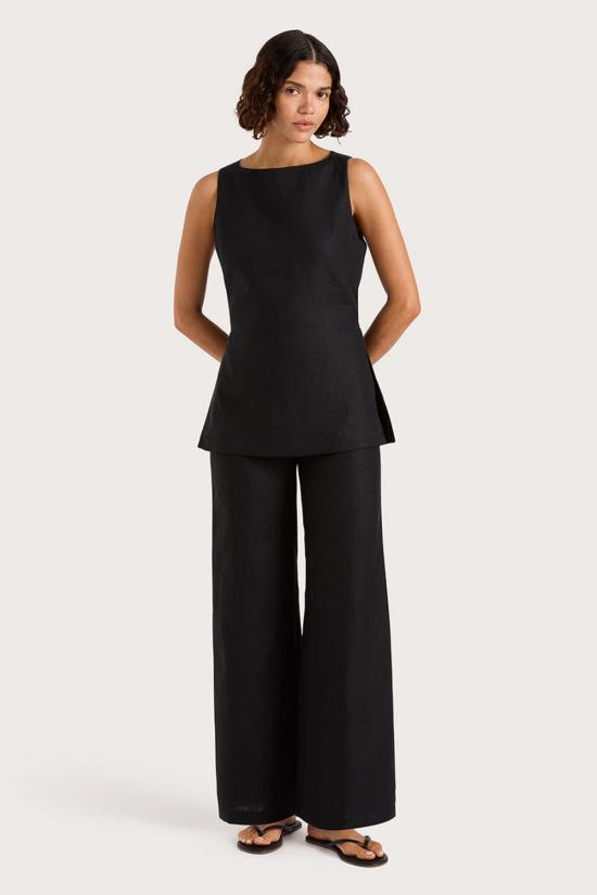  페이스풀더브랜드 튜닉 페이스풀 더 브랜드 조안 탑 블랙