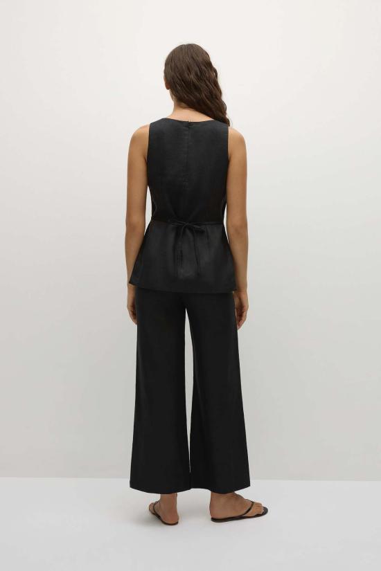  페이스풀더브랜드 튜닉 페이스풀 더 브랜드 조안 탑 블랙 - FAITHFULL THE BRAND