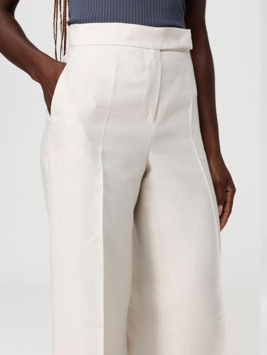 26SS 막스마라 바데세 린넨 팬츠 2611131022600 006 Cream - MAX MARA
