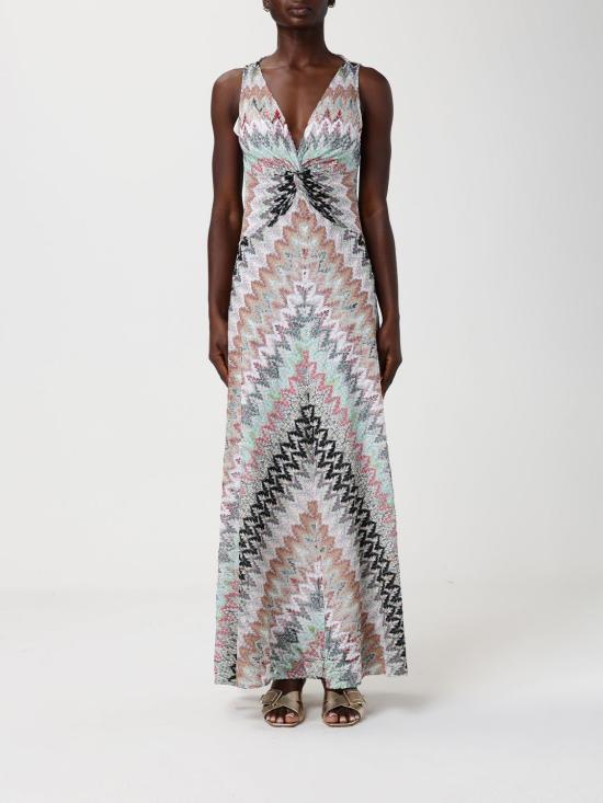 26SS 미소니 롱 원피스 DS26SG1SBR014Z SM9Y4 White